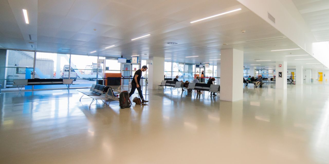 Sika Comfortfloor system at Trieste Airport Italy