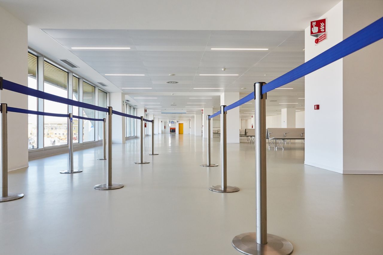 Sika Comfortfloor system at Trieste Airport Italy