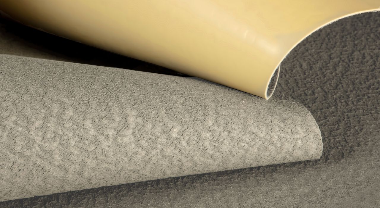 SikaProof® A+ waterproofing membrane folded to show yellow surface