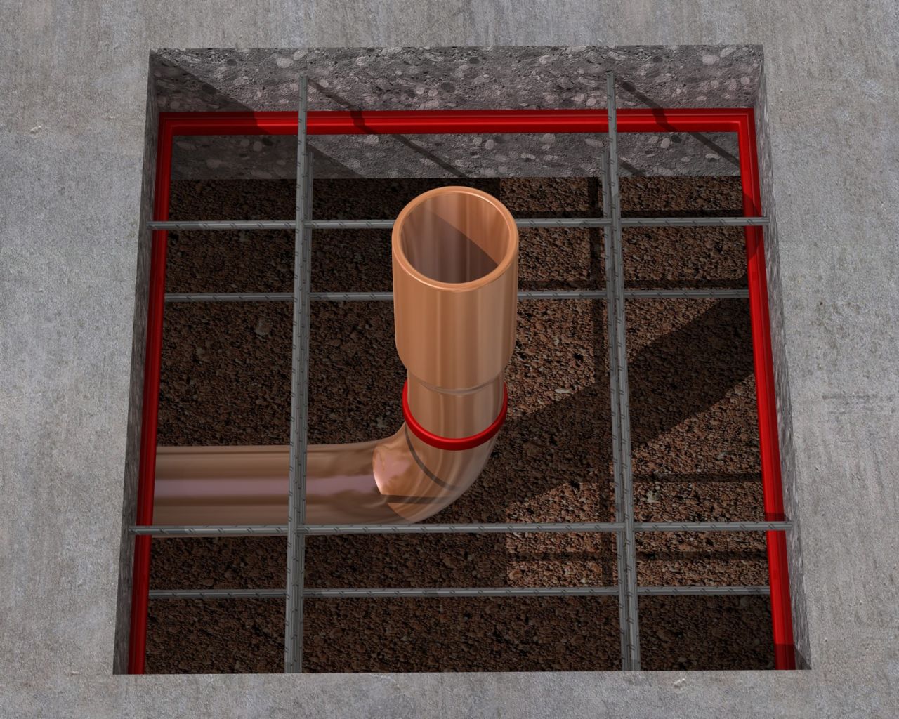 Sikaswell Servicedoorgangangen Afdichten.