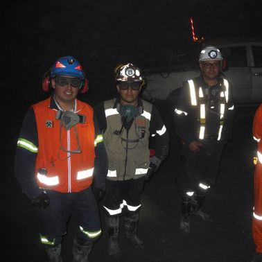 Meixcan Heartland的银矿中的建筑工人