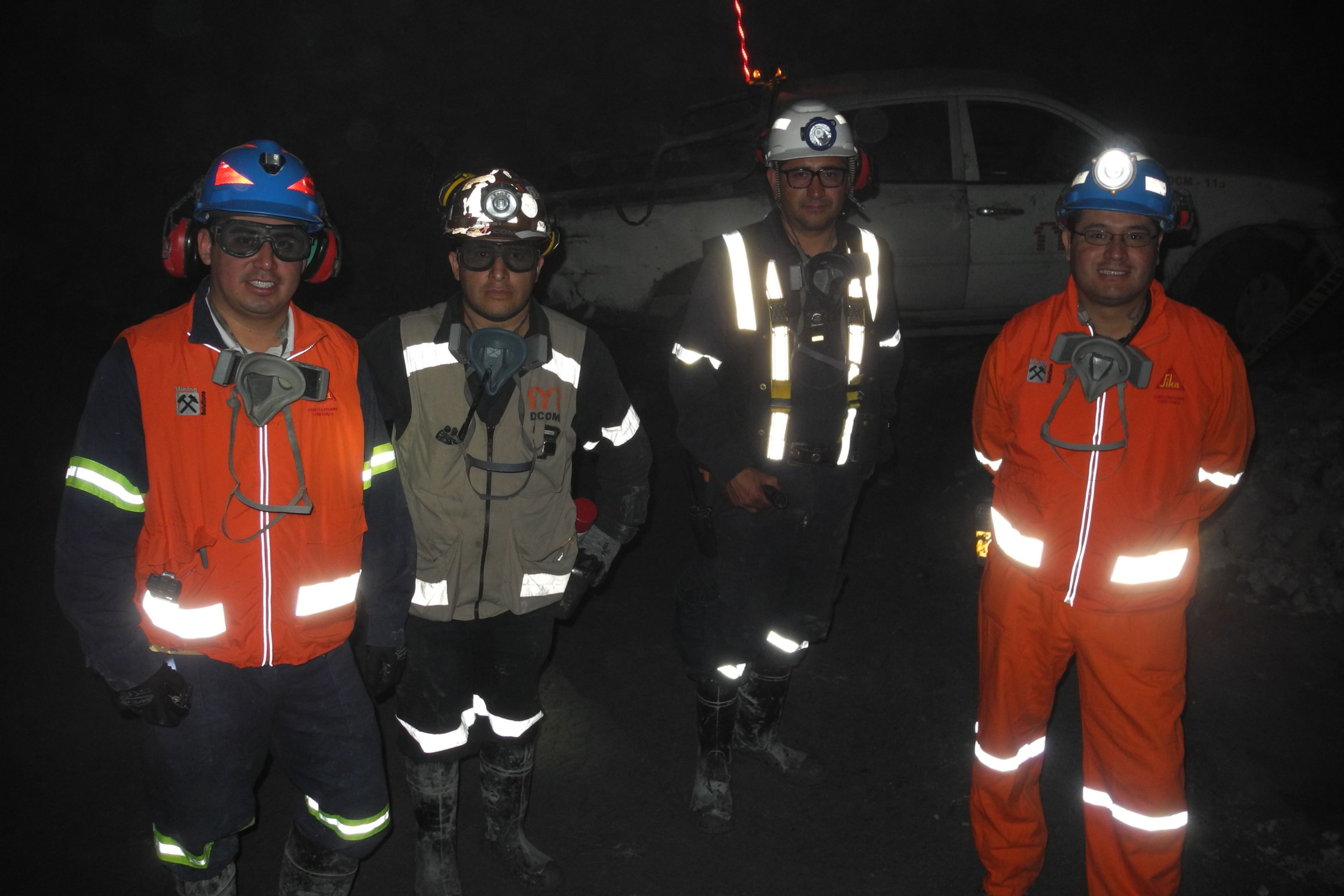 Construction workers in a silver mine in the Meixcan Heartland