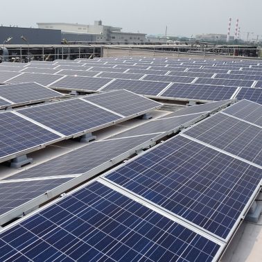 Sika SolarMount-1 on solar roof installed in east-west configuration in Singapore