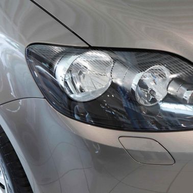 View of vehicle headlamp bonded with Sika Exterior Adhesive Solutions