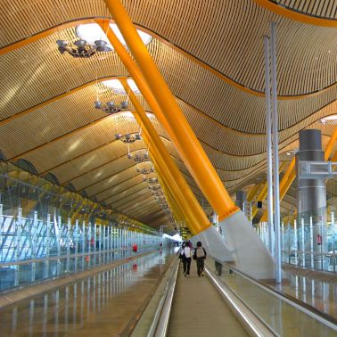 Barajas Airport in Madrid, Spain