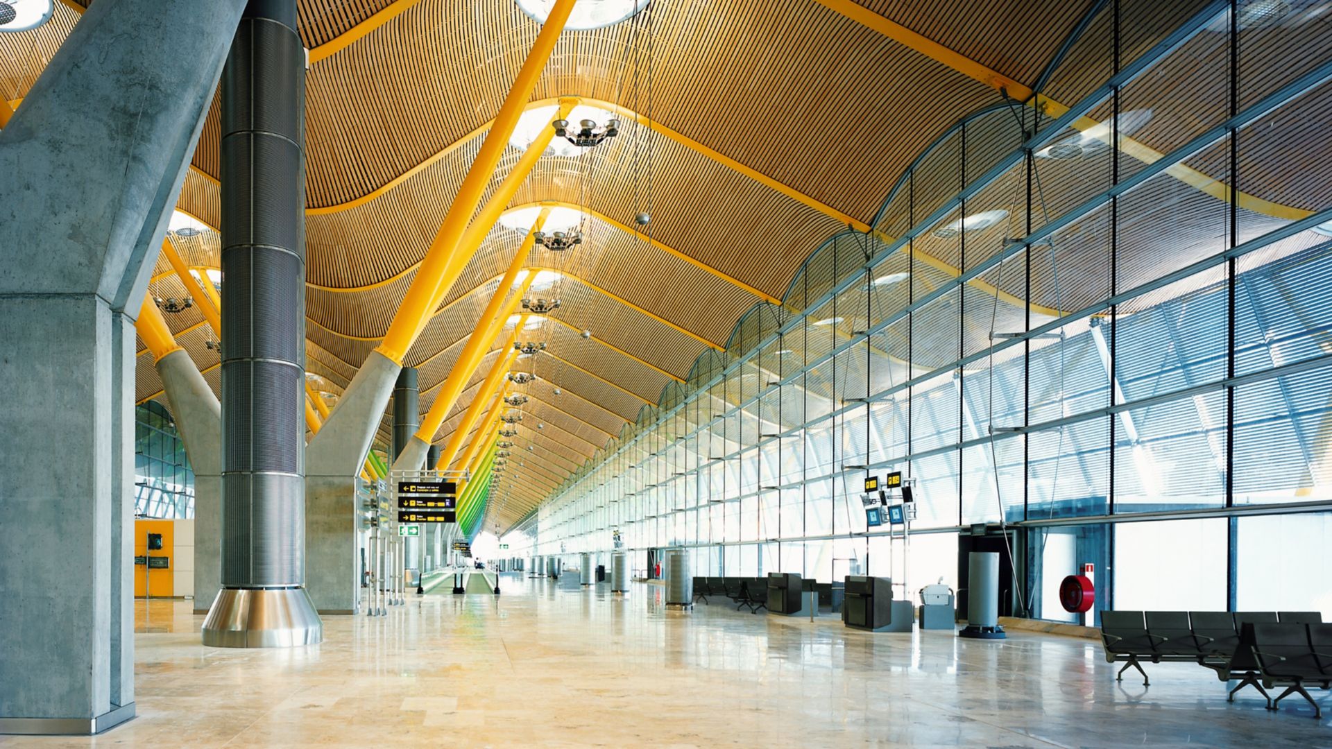 Barajas Airport in Madrid, Spain