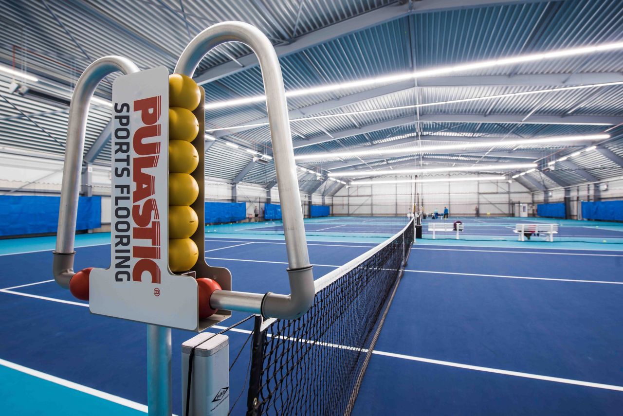 Indoor tennis floor by Sika