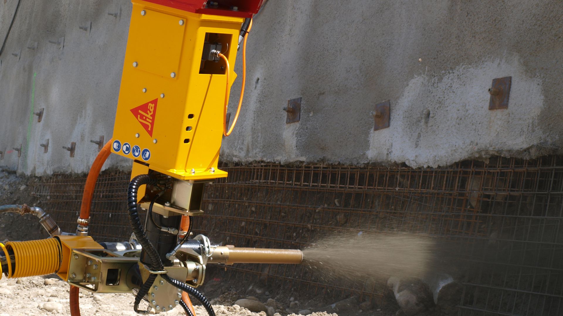 Sika Aliva machine for sprayed concrete