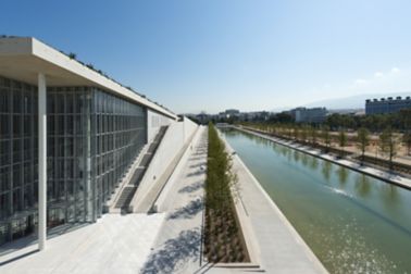 The green areas at the Stavros Niarchos Park in Greece
