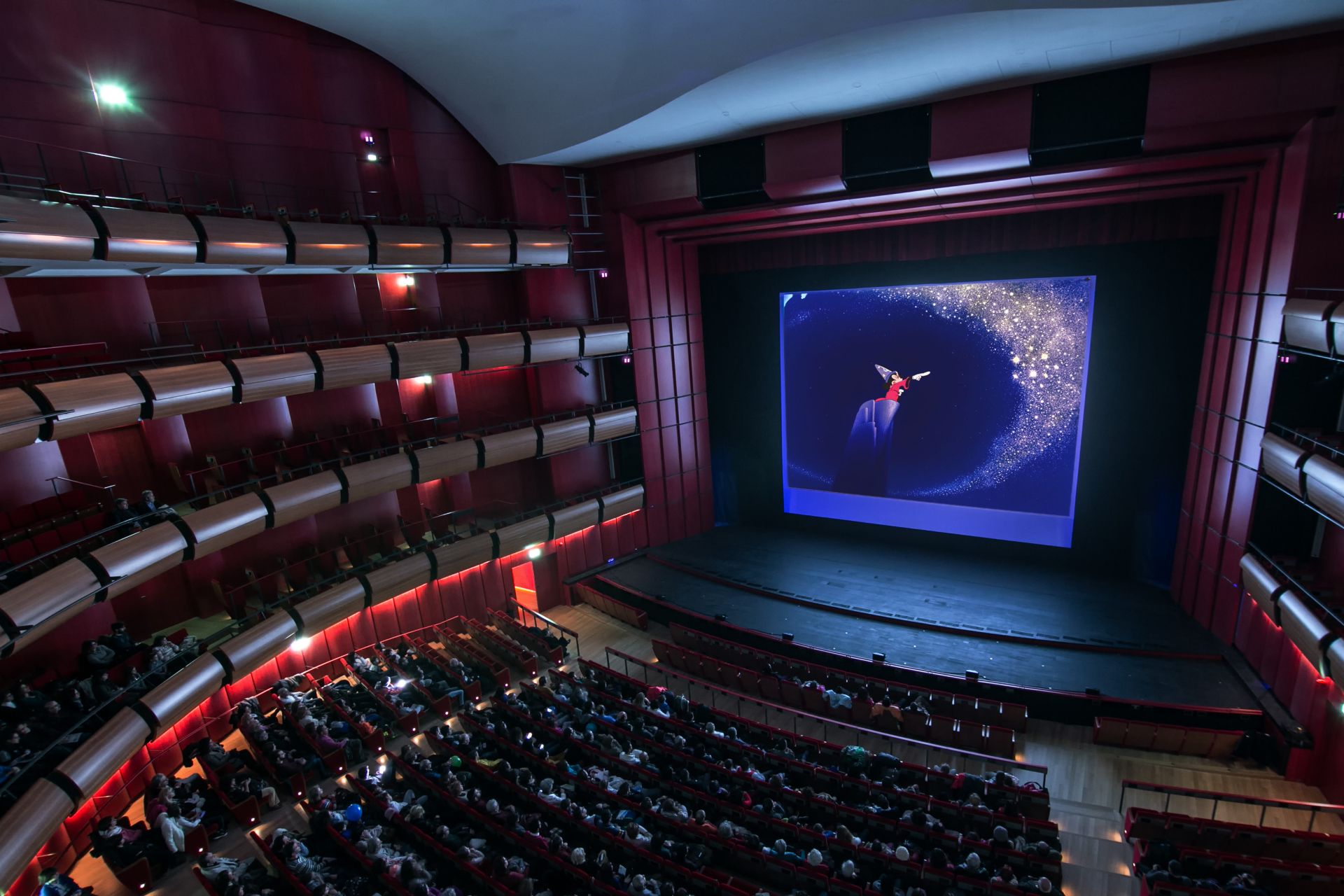 Inside of the Greek National Opera in the Stavros Niarchos Cultural Center