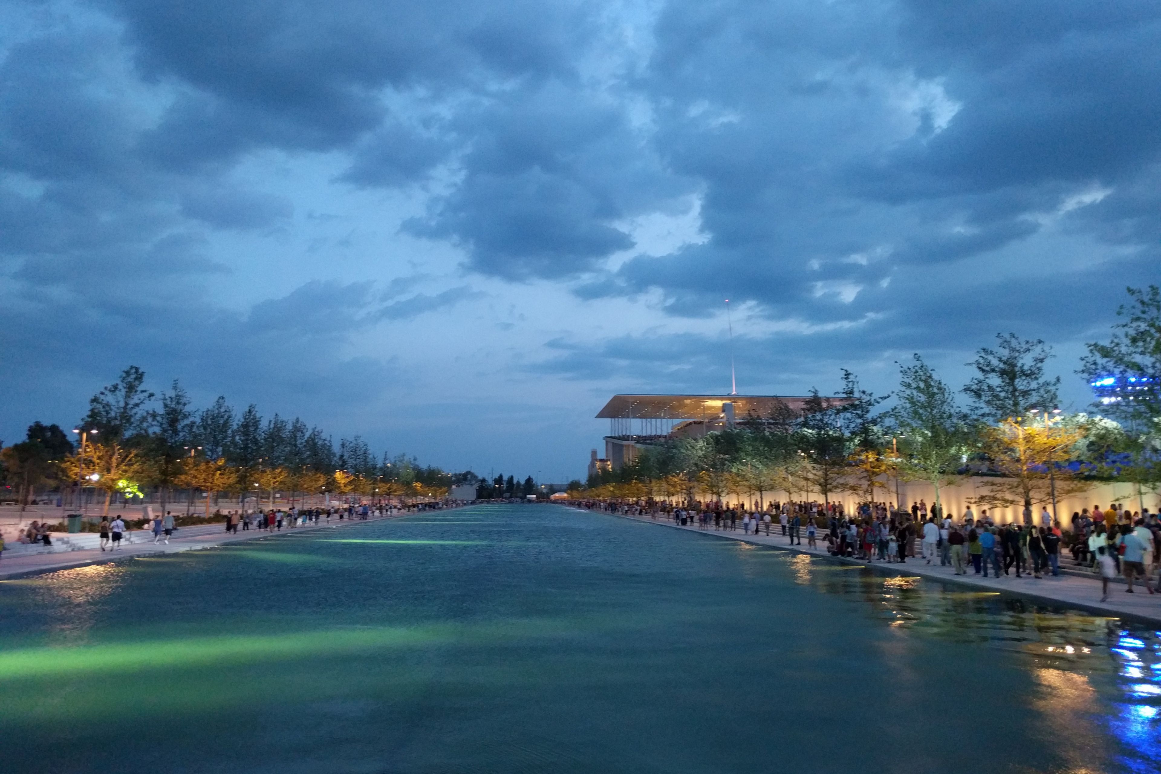 The green areas at the Stavros Niarchos Park in Greece