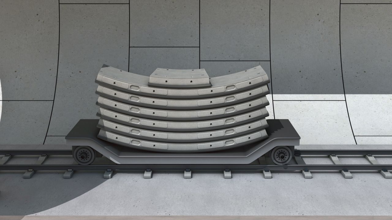 TBM隧道混凝土管片图