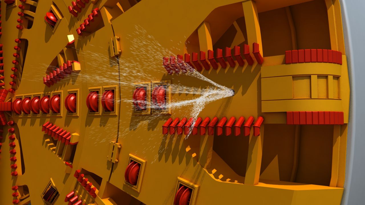 TBM隧道西卡泡沫聚合物添加剂的插图绘制