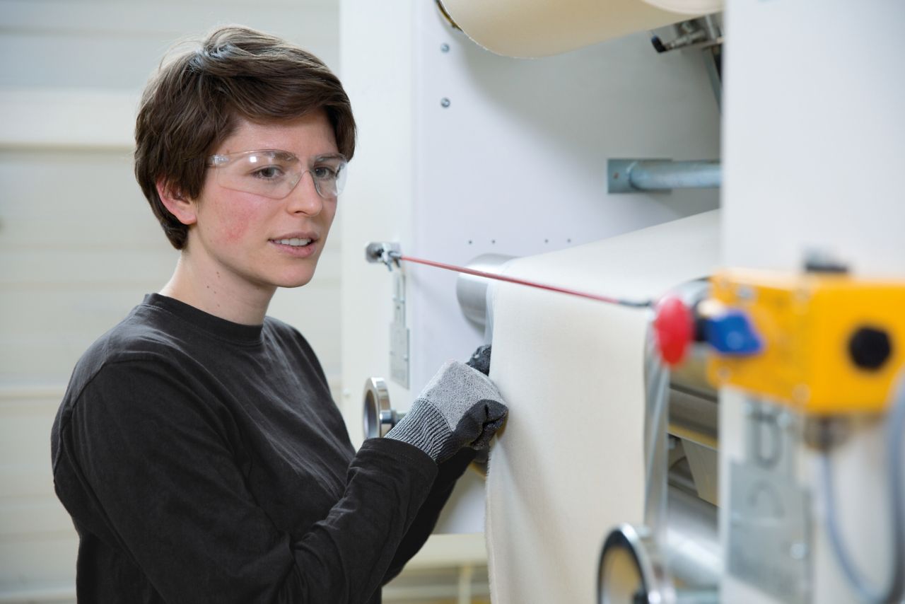 技术纺织技术中心的生产