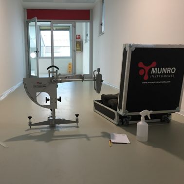 Flooring machine in use at the Trieste Airport