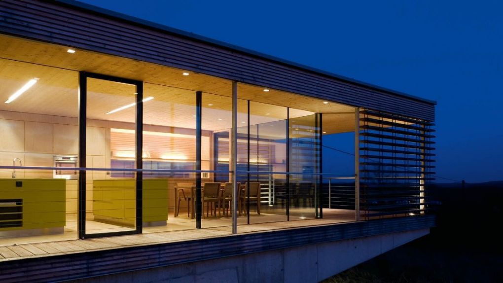 Evening mood residential building