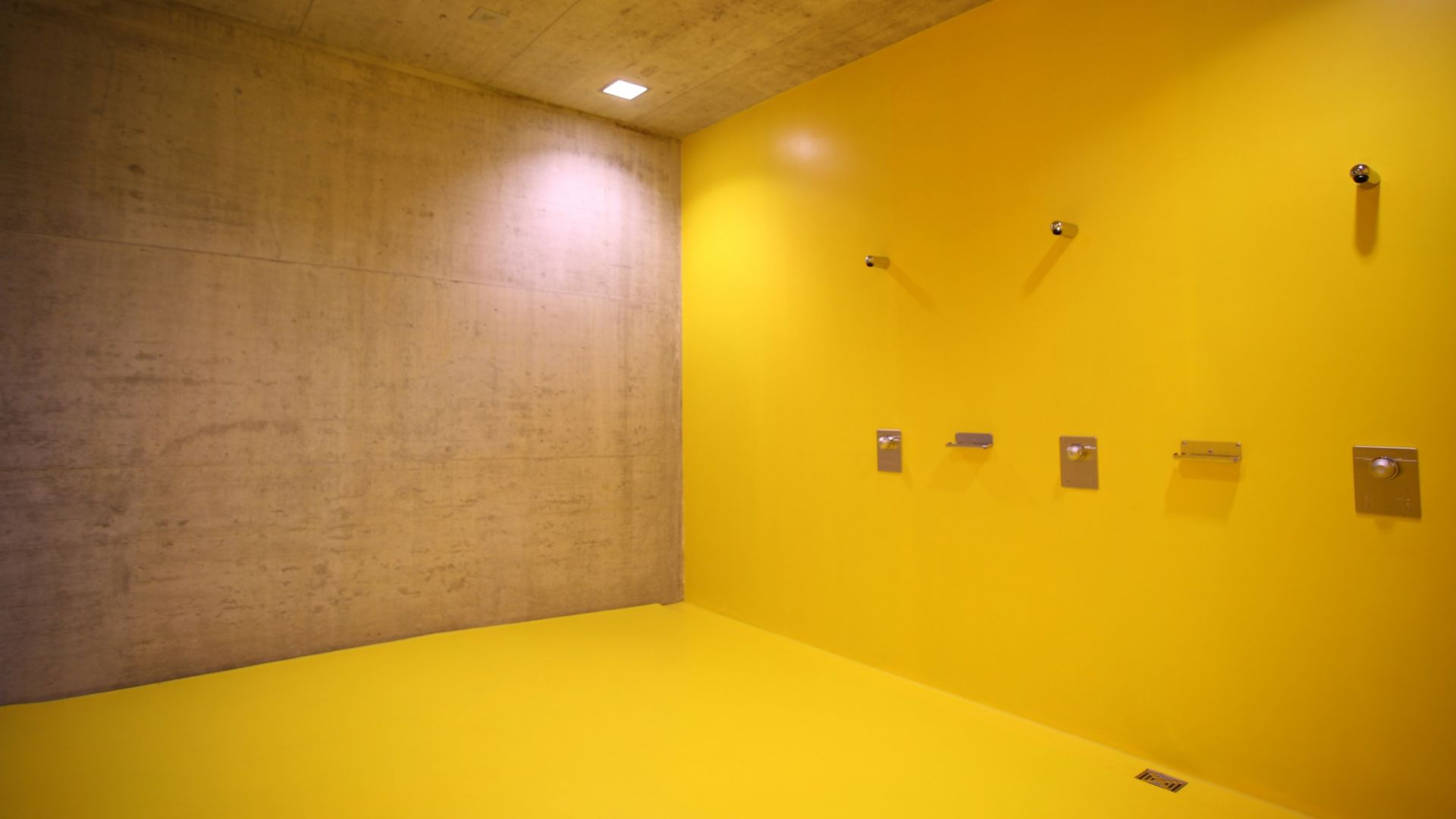 Colorful floor and wall coating made with Sika coating systems