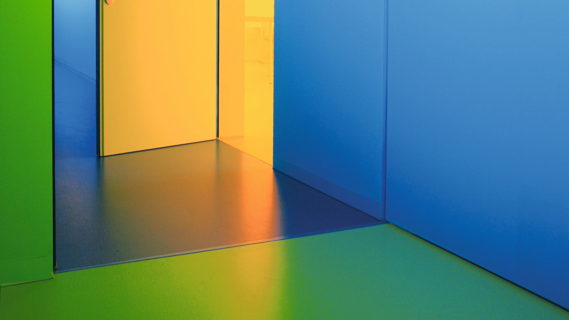 Colorful floor and wall coating made with Sika coating systems