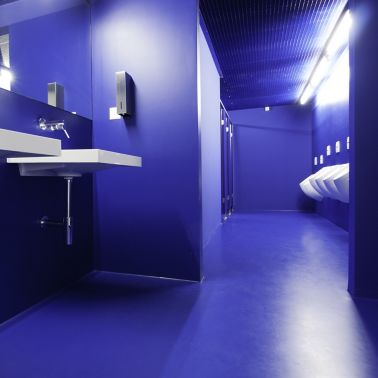 Colorful floor and wall coating made with Sika coating systems