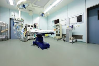 Hygienic floor and wall coating in hospital made with Sika coating systems