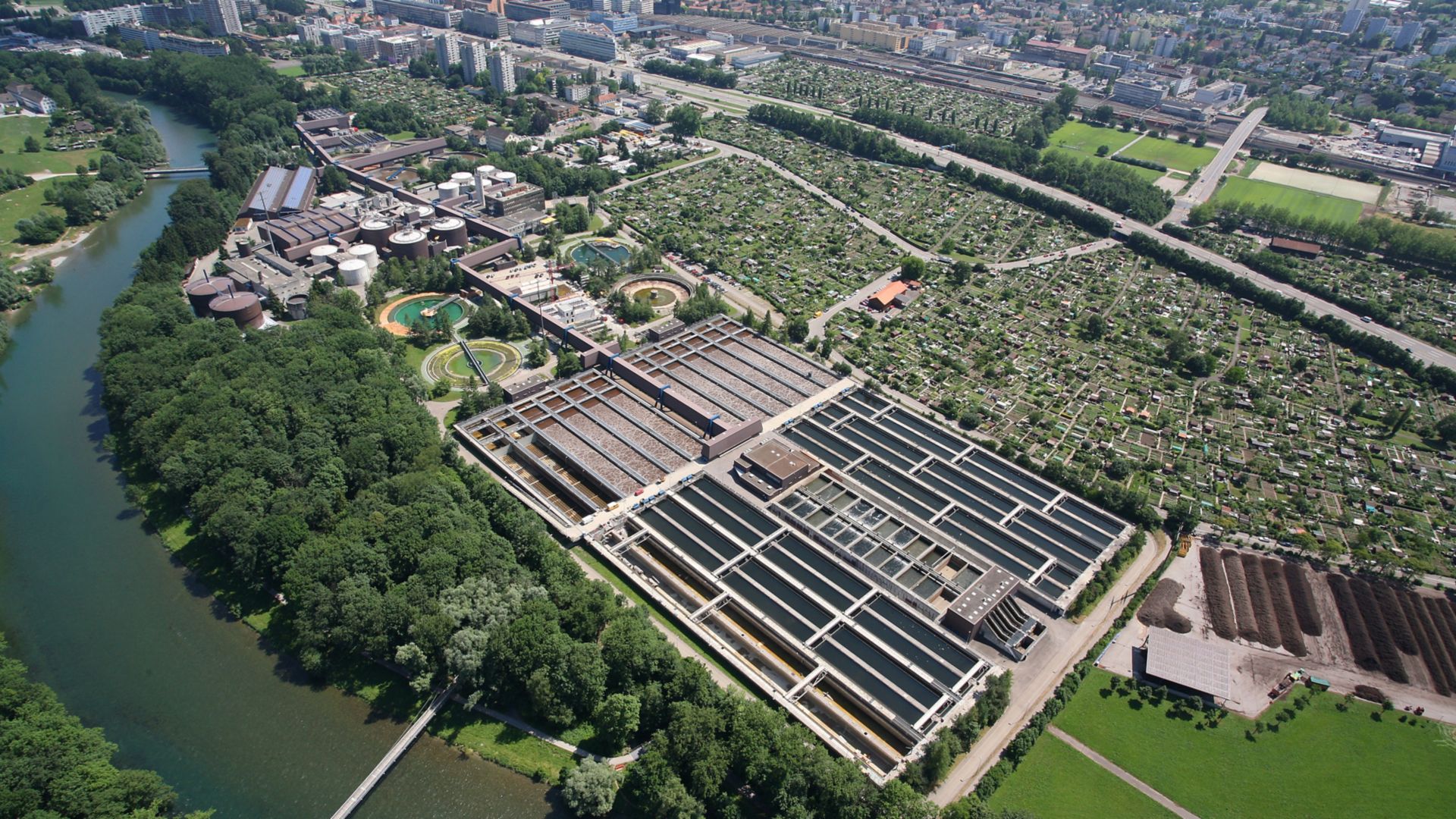 Waste water treatmant plant in Zurich, Switzerland