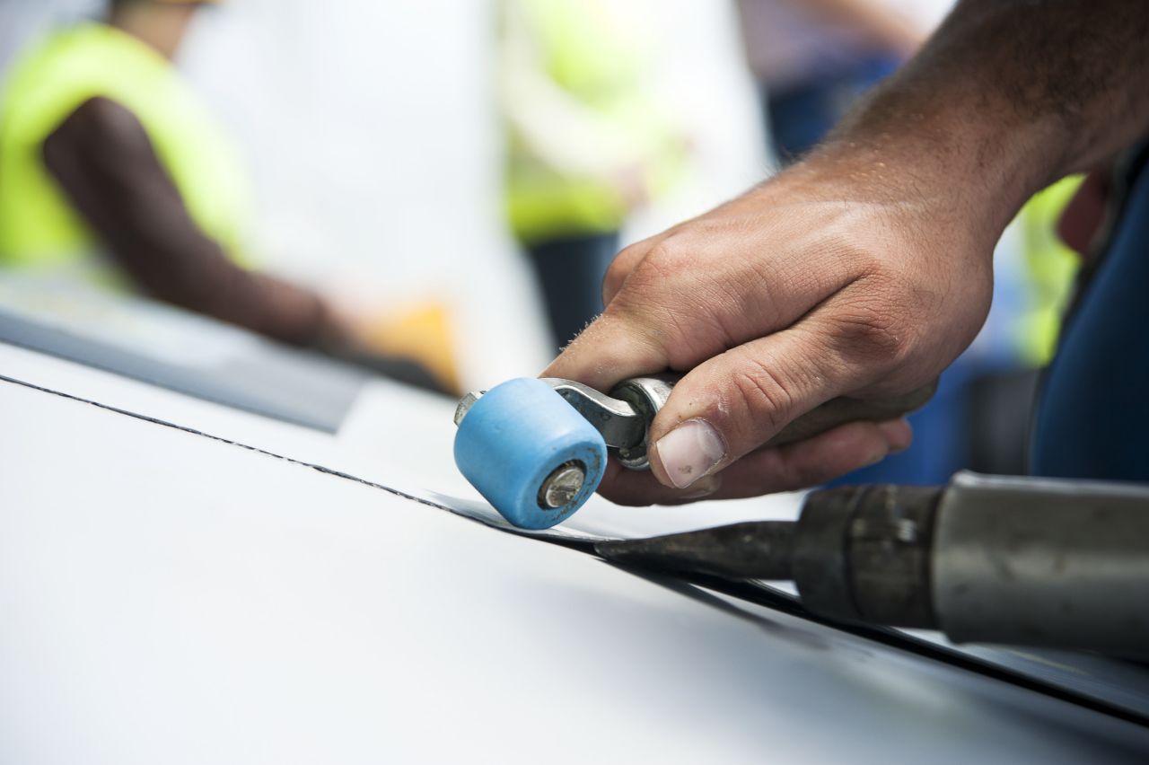 防水板膜的手焊接