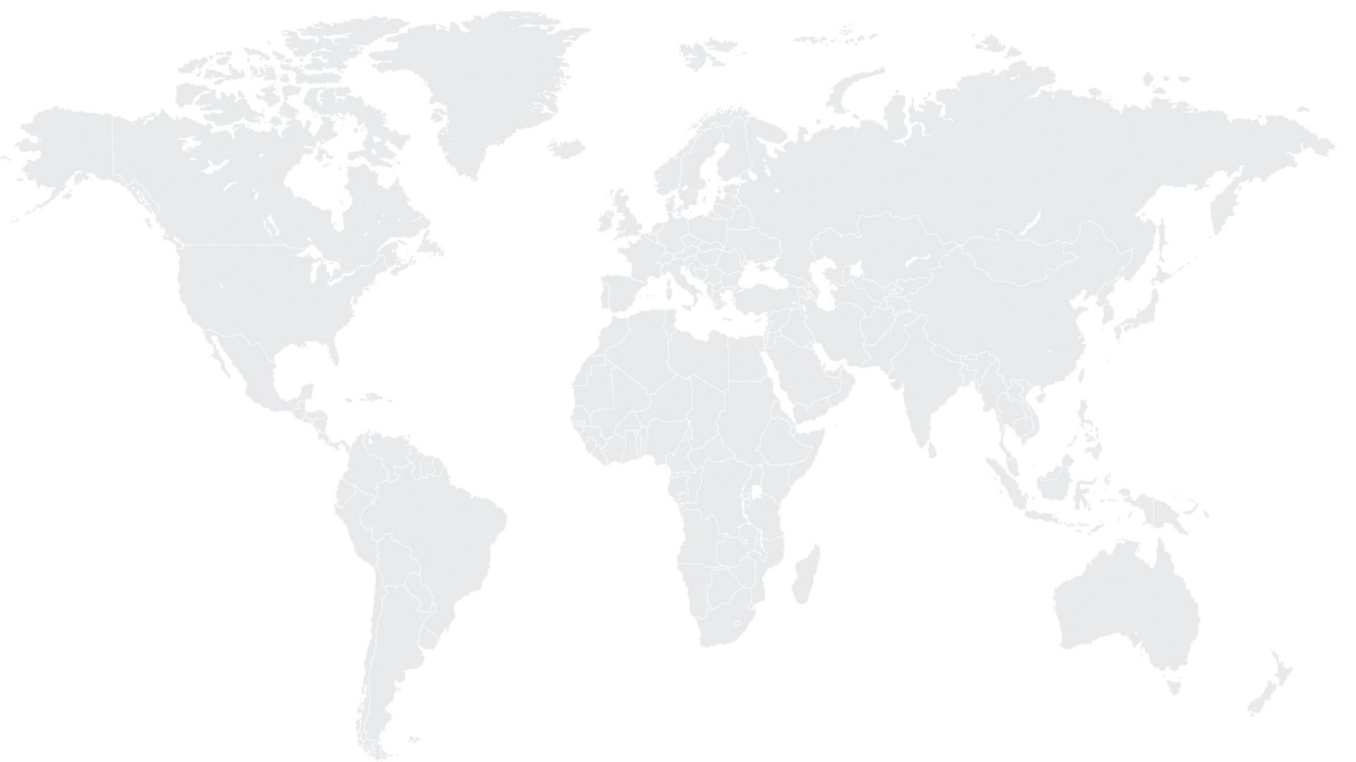 World Map Light Grey