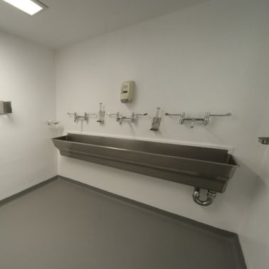 Refurbished operating theatre of the York Hospital in the UK