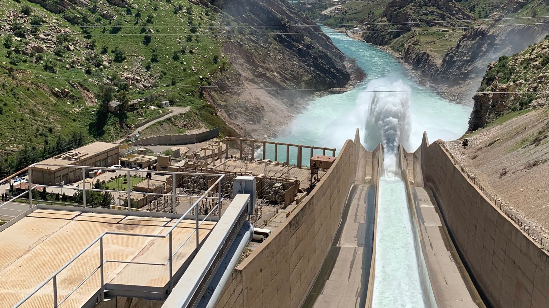 Dewana dam in Darbandikhan, Iraq