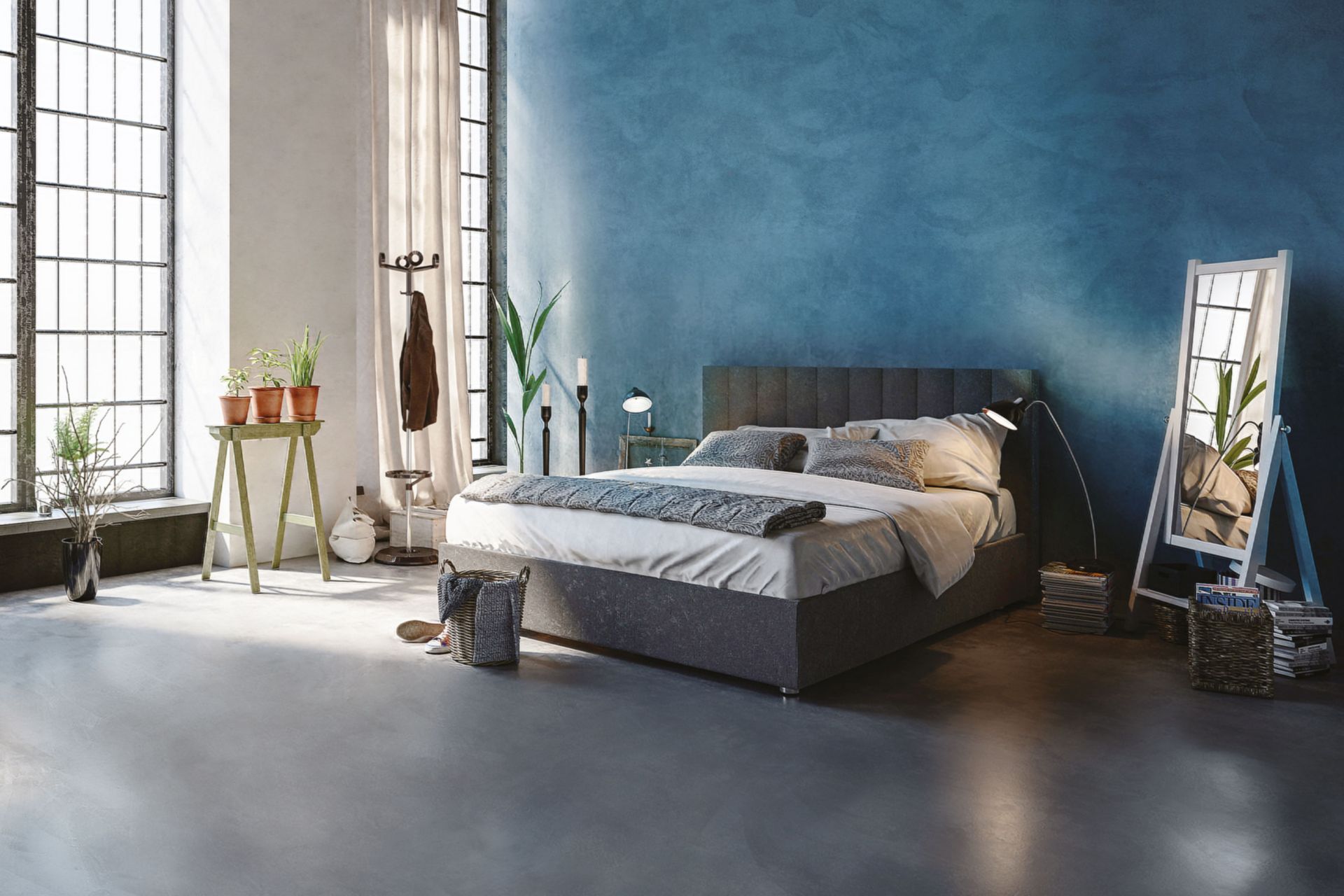 Pareti e Pavimenti Camera Da Letto在Microcemento