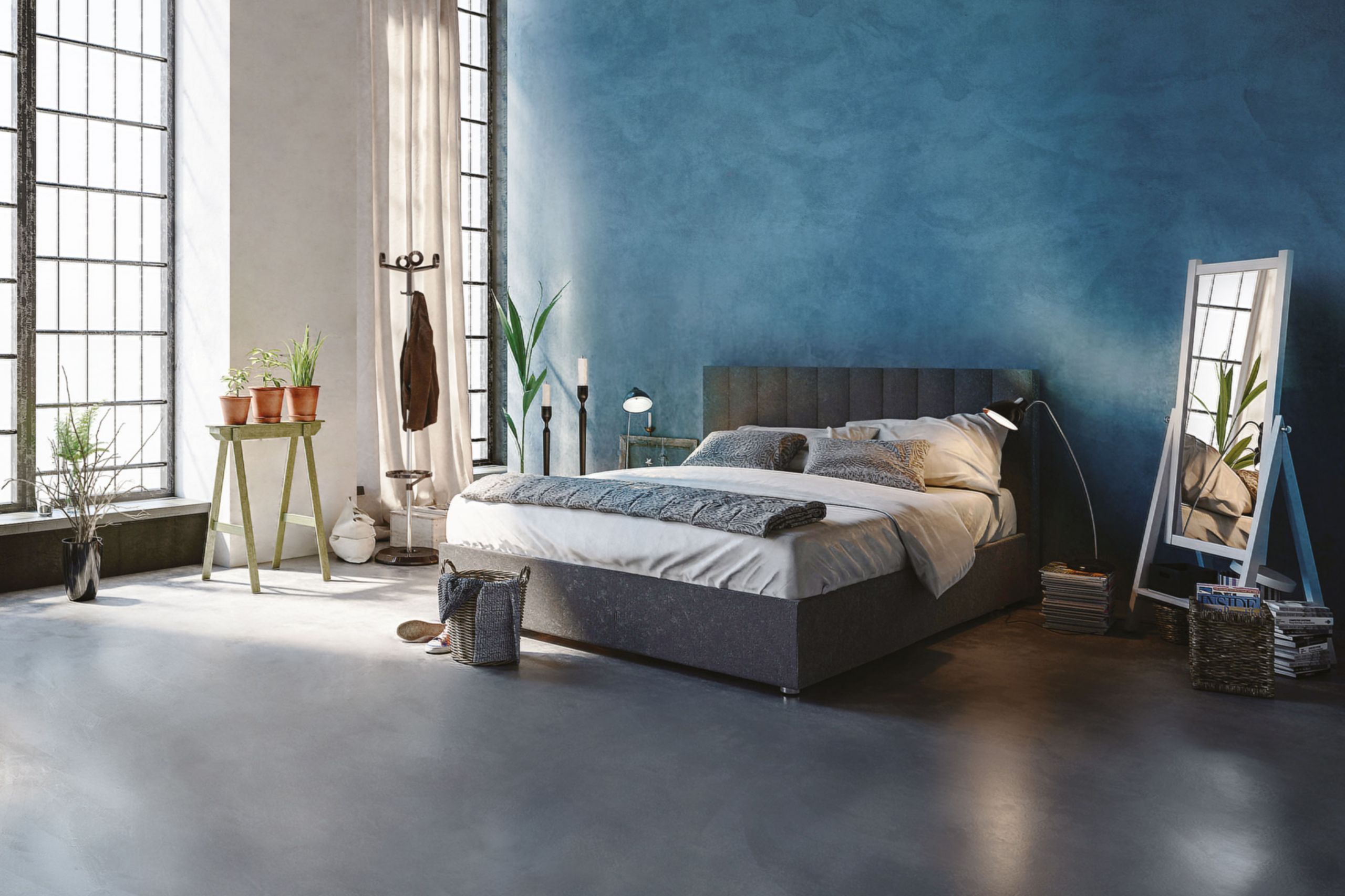 Pareti e Pavimenti Camera Da Letto在Microcemento