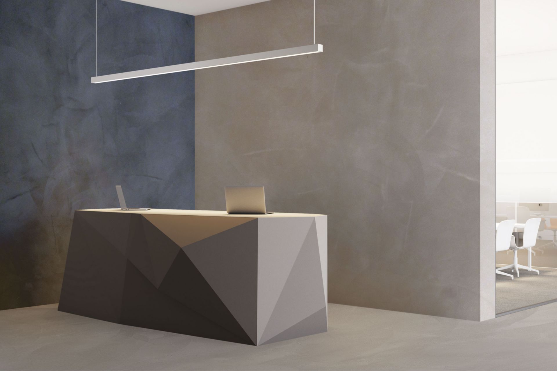 Microcemento申请联合国edificio pubblico