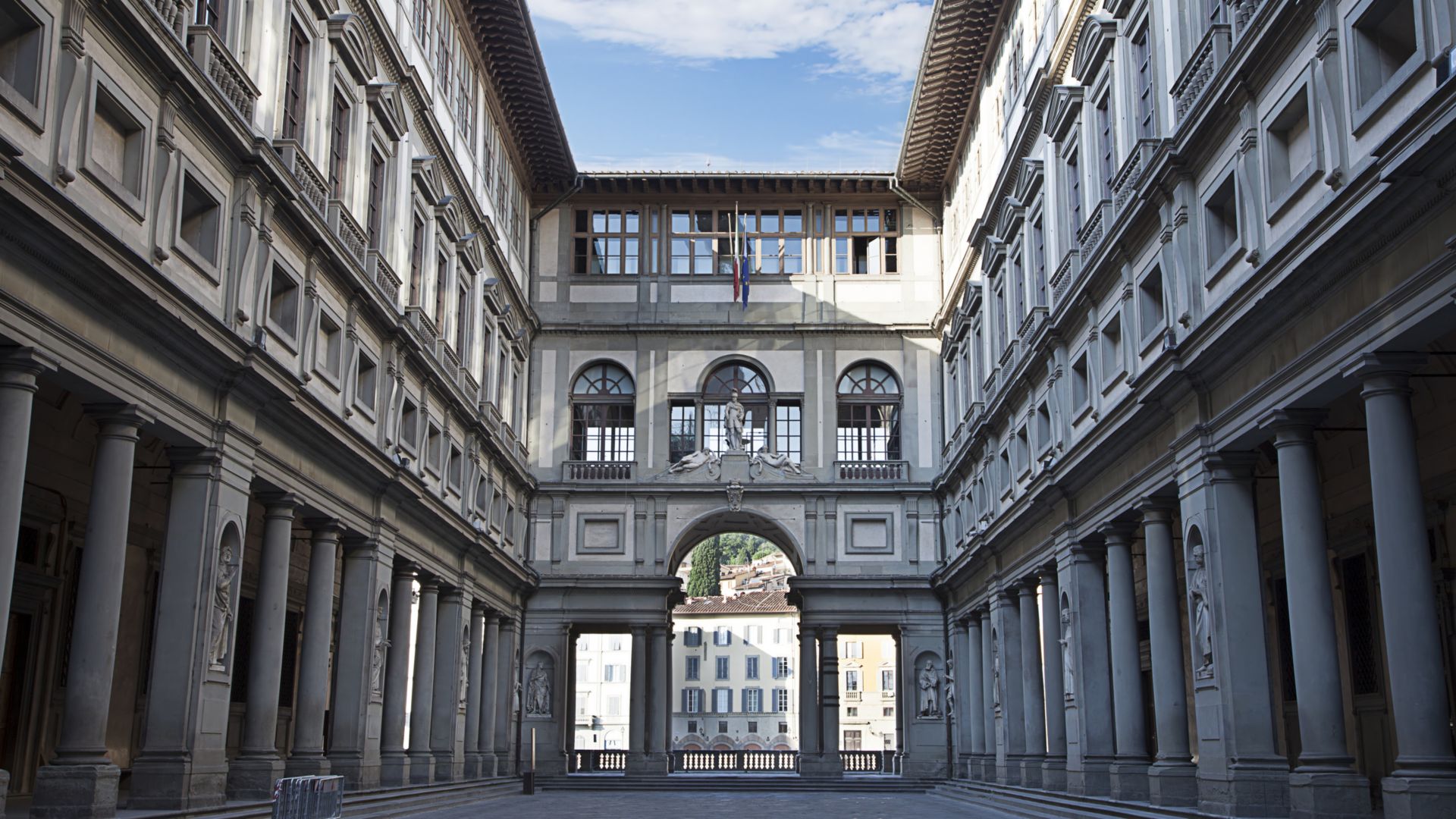 Uffizi Gallery, primary art museum of Florence. Tuscany, Italy
