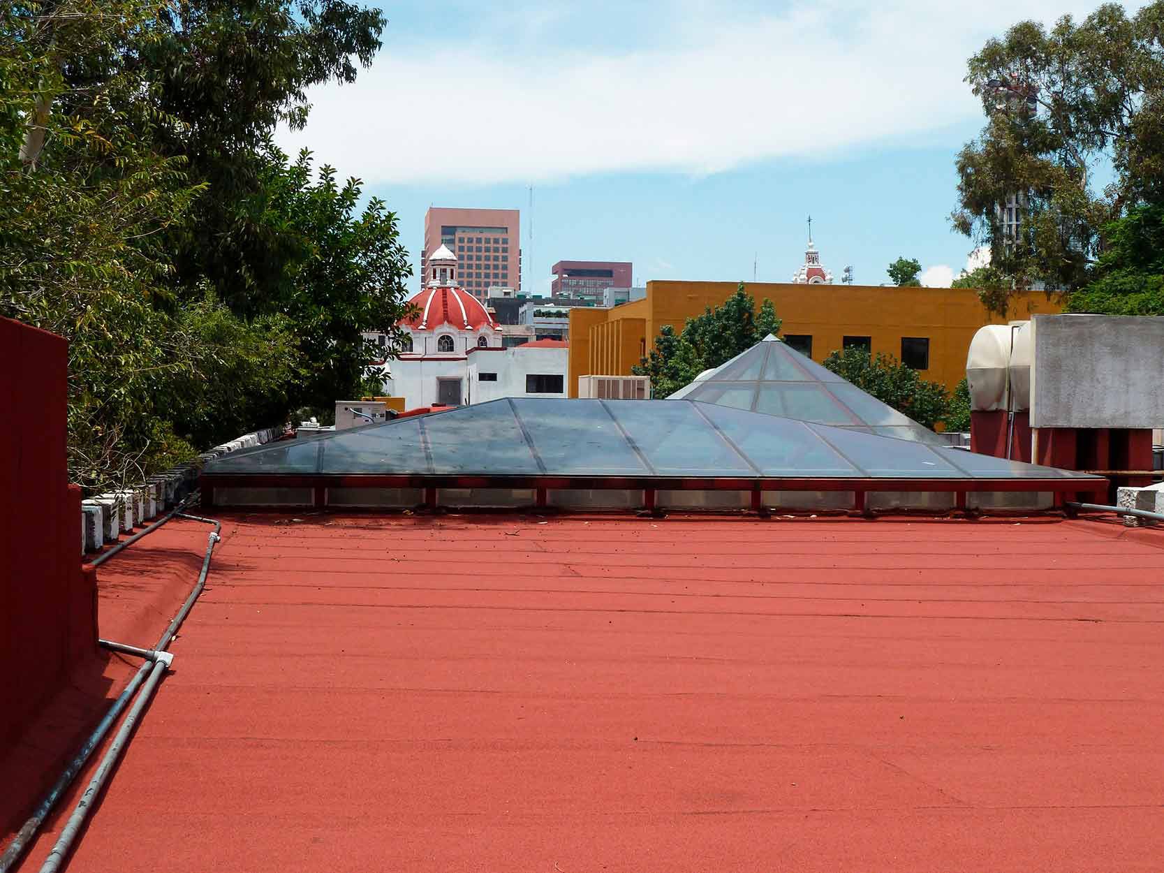 Cubiertas para tejados : Teja asfáltica roja en rollo de 1x10m