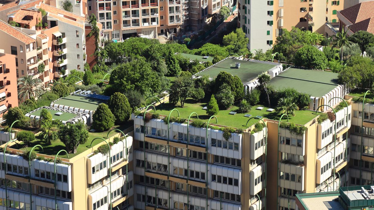 Monte Carlo city roofs, Monaco