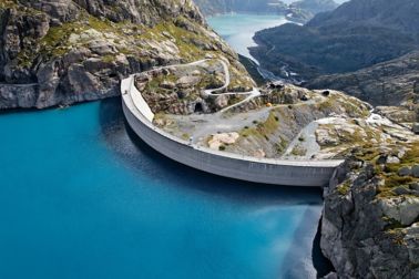 Nant de Drance Hydropower Plant Dam in Switzerland
