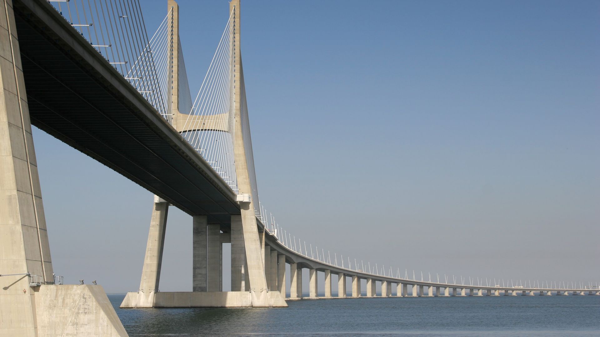 View of one of Lisbon's bridges