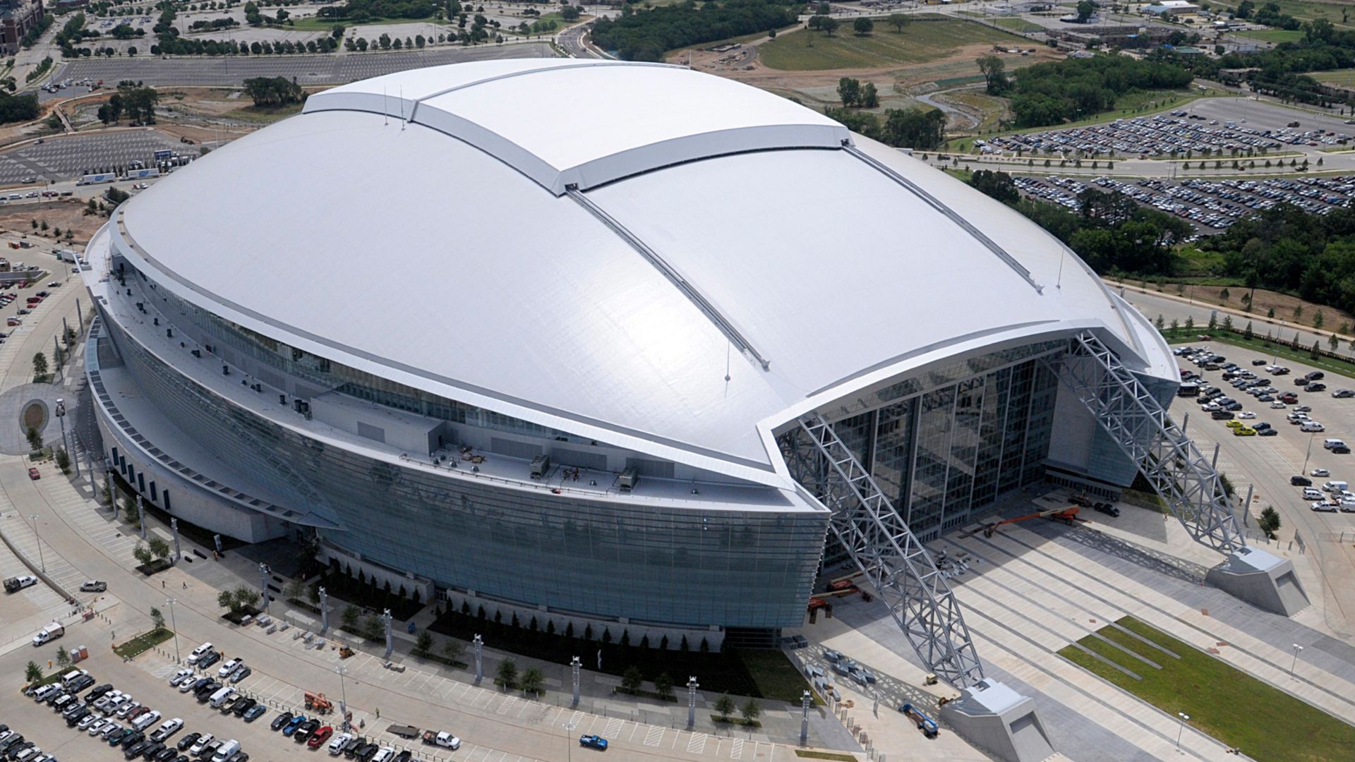 Opening Of The Roof, New Dallas Cowboys Stadium (First Ever Game) 