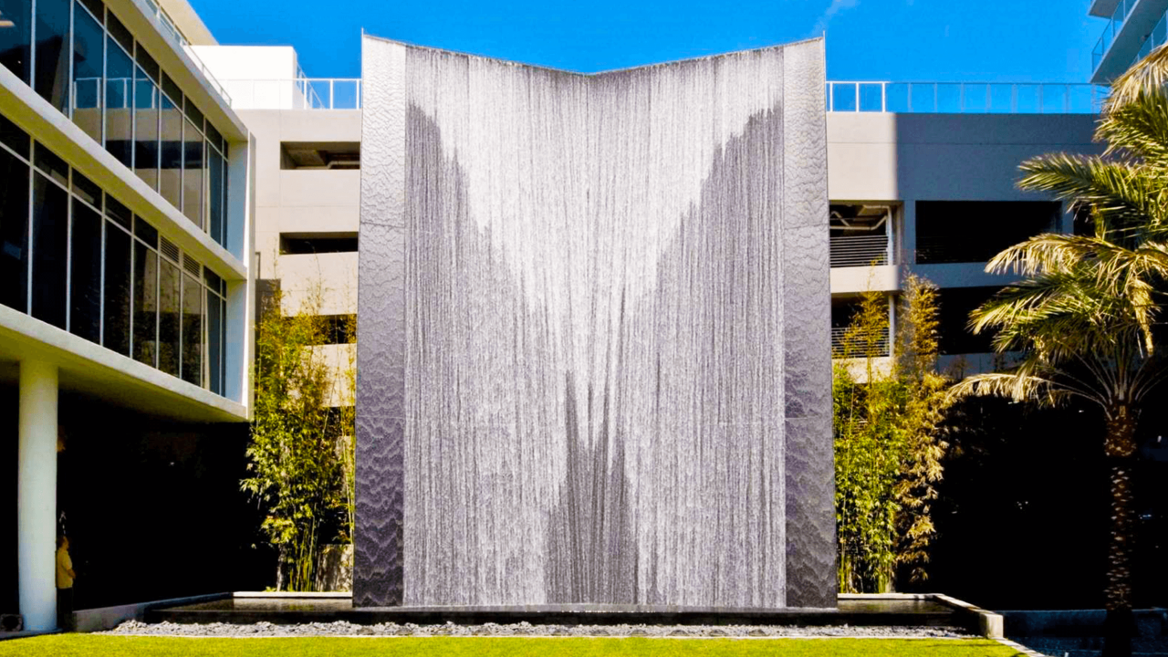 Signature Place Cascading Water Wall