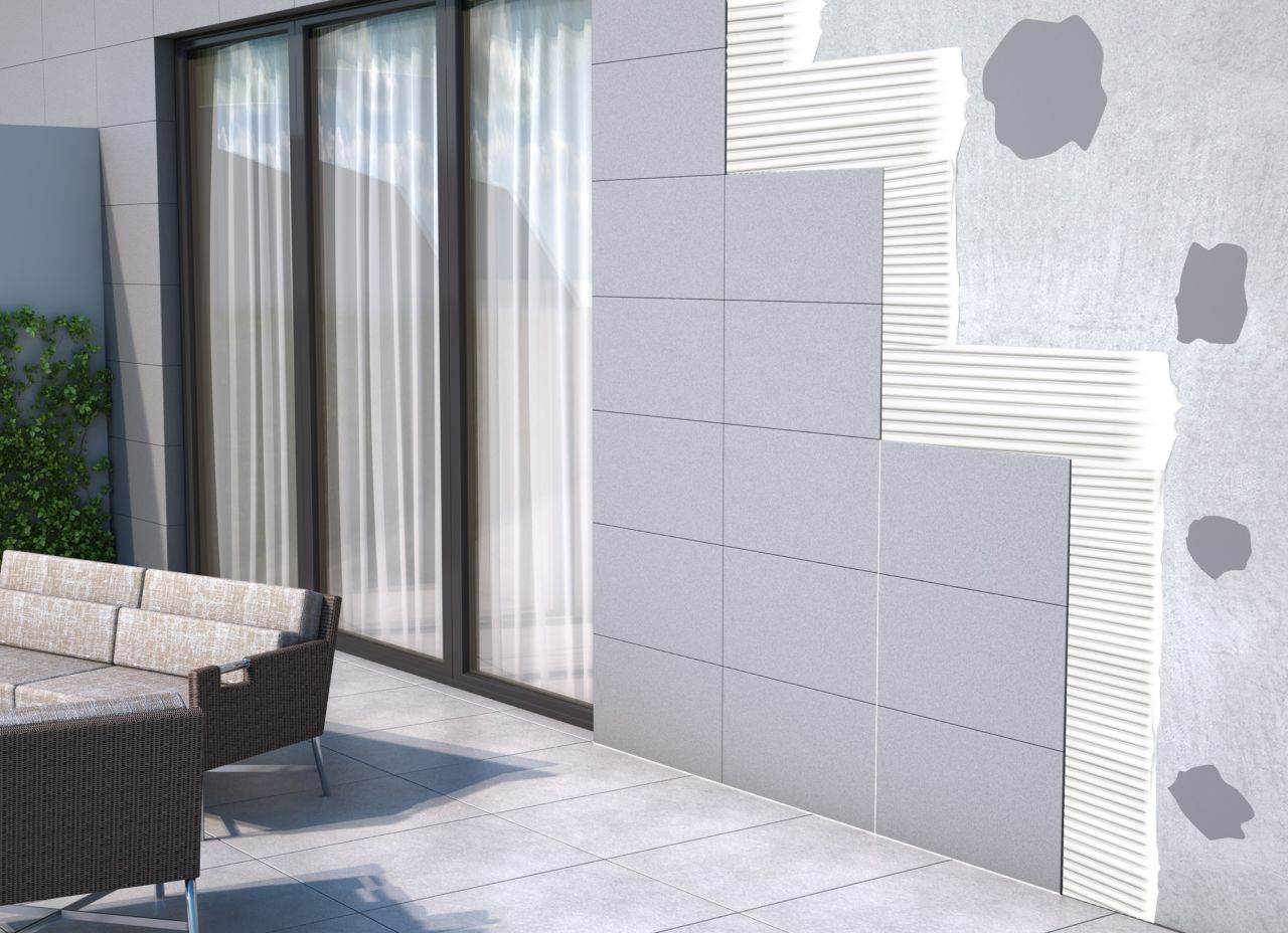 Tiling facades with SikTile®  Grouts