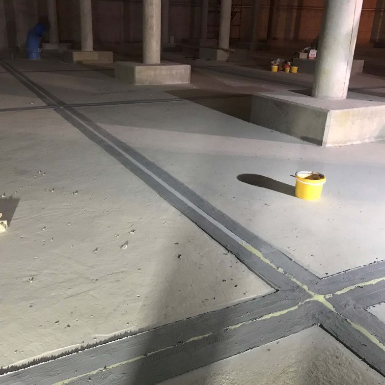 Sikadur Combiflex waterproofing system used for expansion and connection joints, as well as for cracks for reservoir.