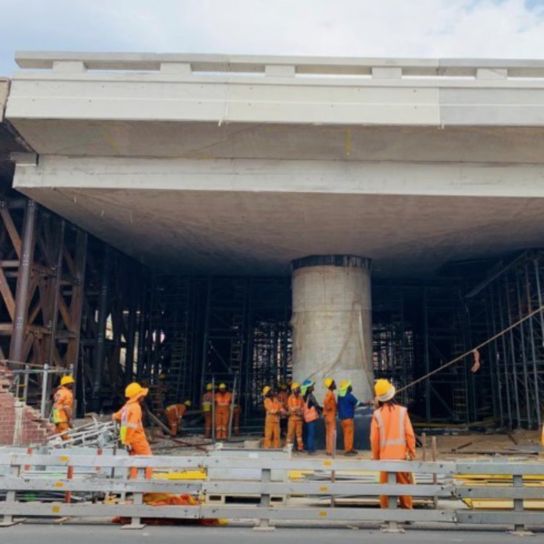 M2 Freeway bridge, located south of Johannesburg's CBD was rehabilitated with Sika products.