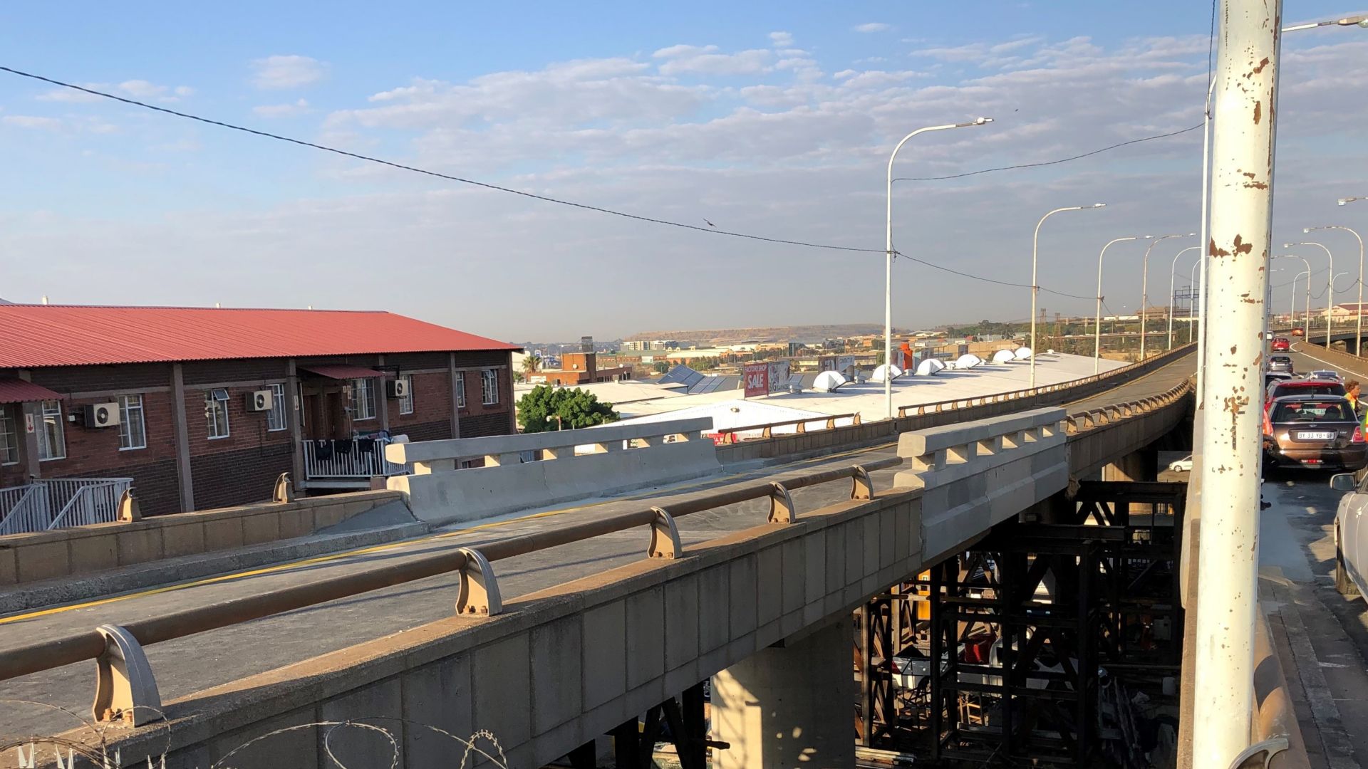 M2 Freeway bridge located in the south of Johannesburg's CBD