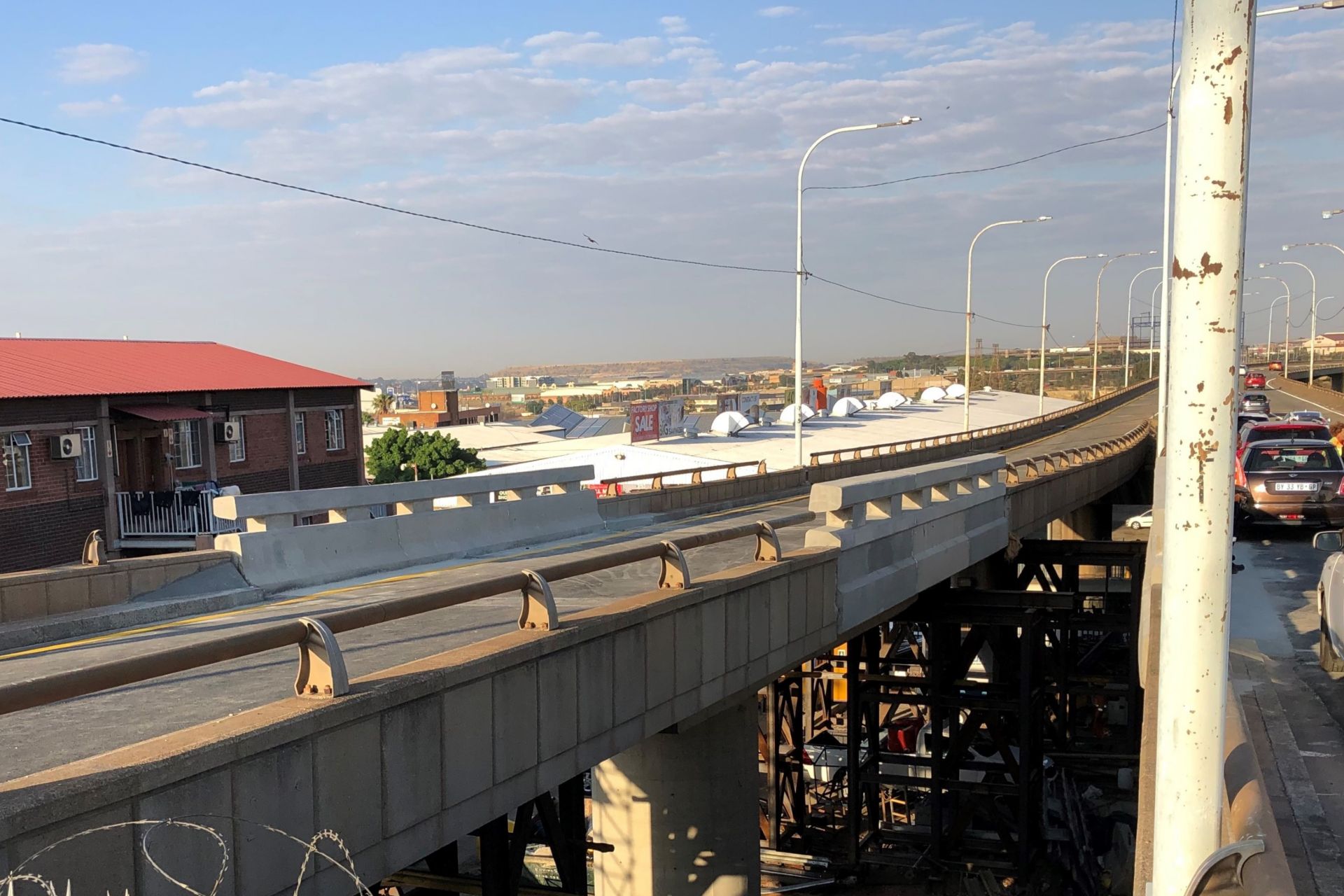 M2 Freeway bridge located in the south of Johannesburg's CBD