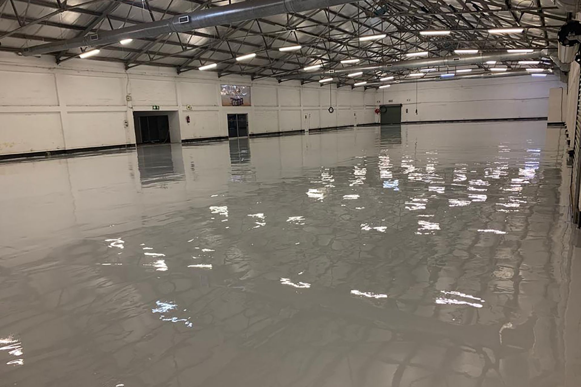 Sika epoxy floor system used for quarantine site