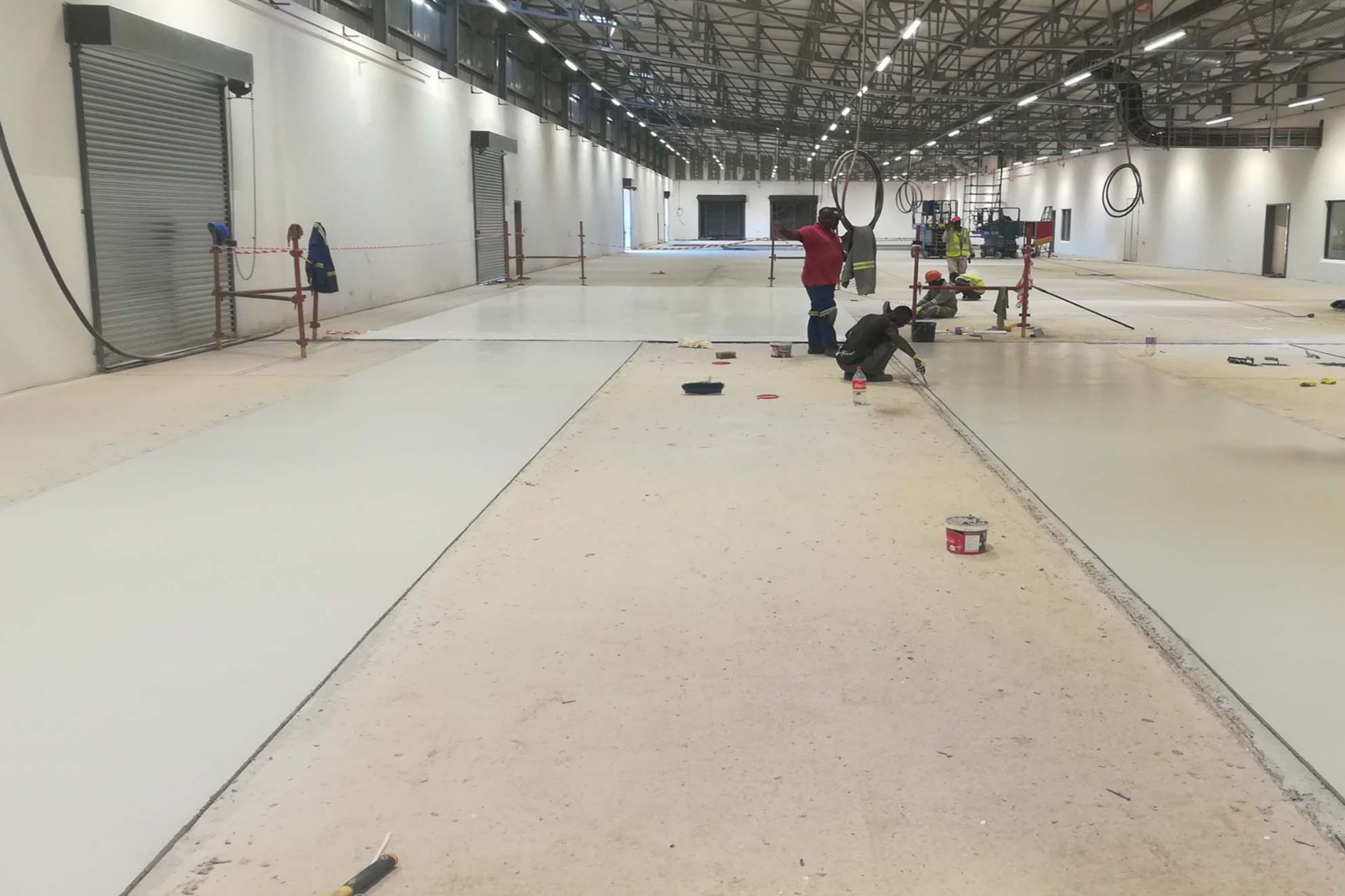 Electrostatic floor application at forensic Science Institute