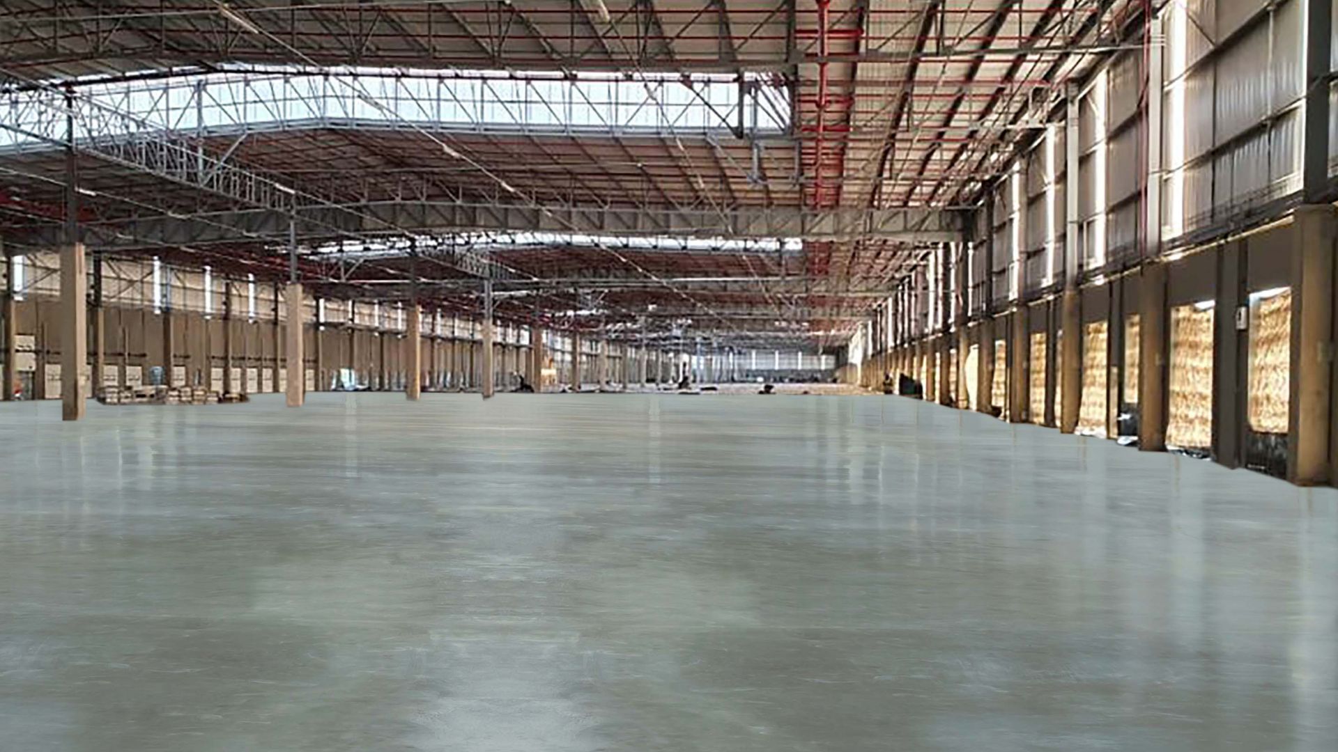 Durable dry shake surface hardener for internal surface beds. 