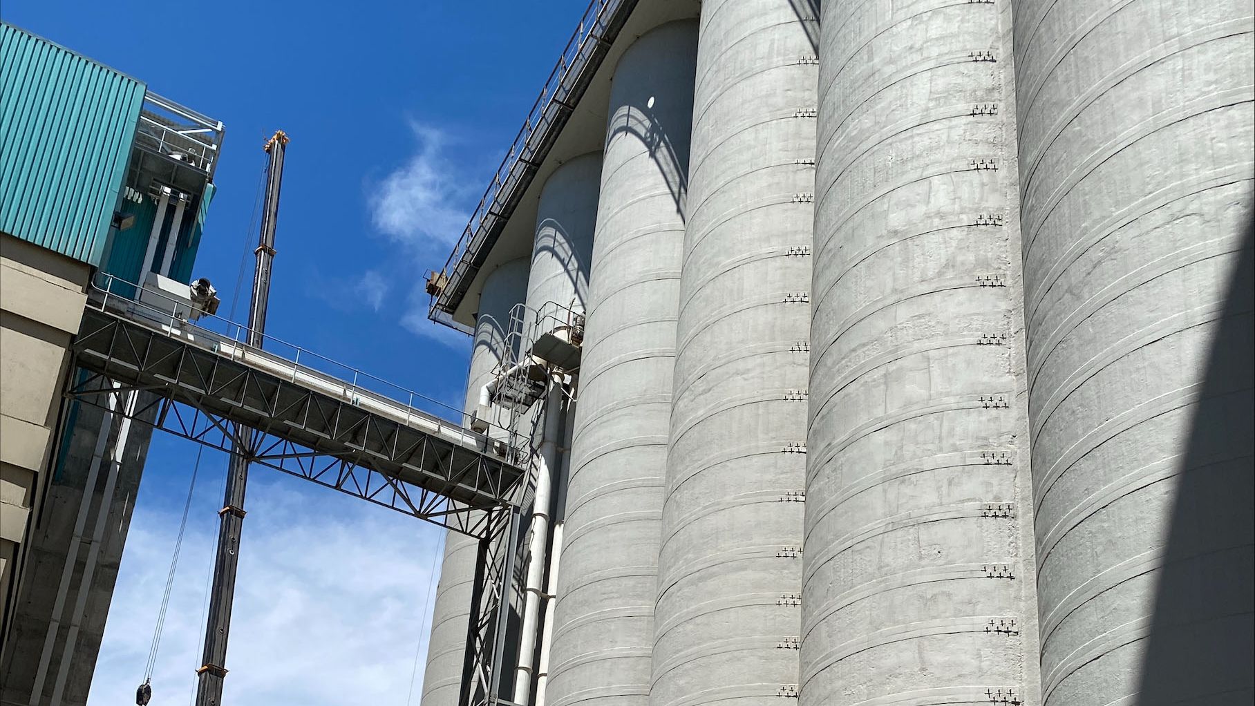 Concrete repair and protection chemicals for food industry specified for silos.