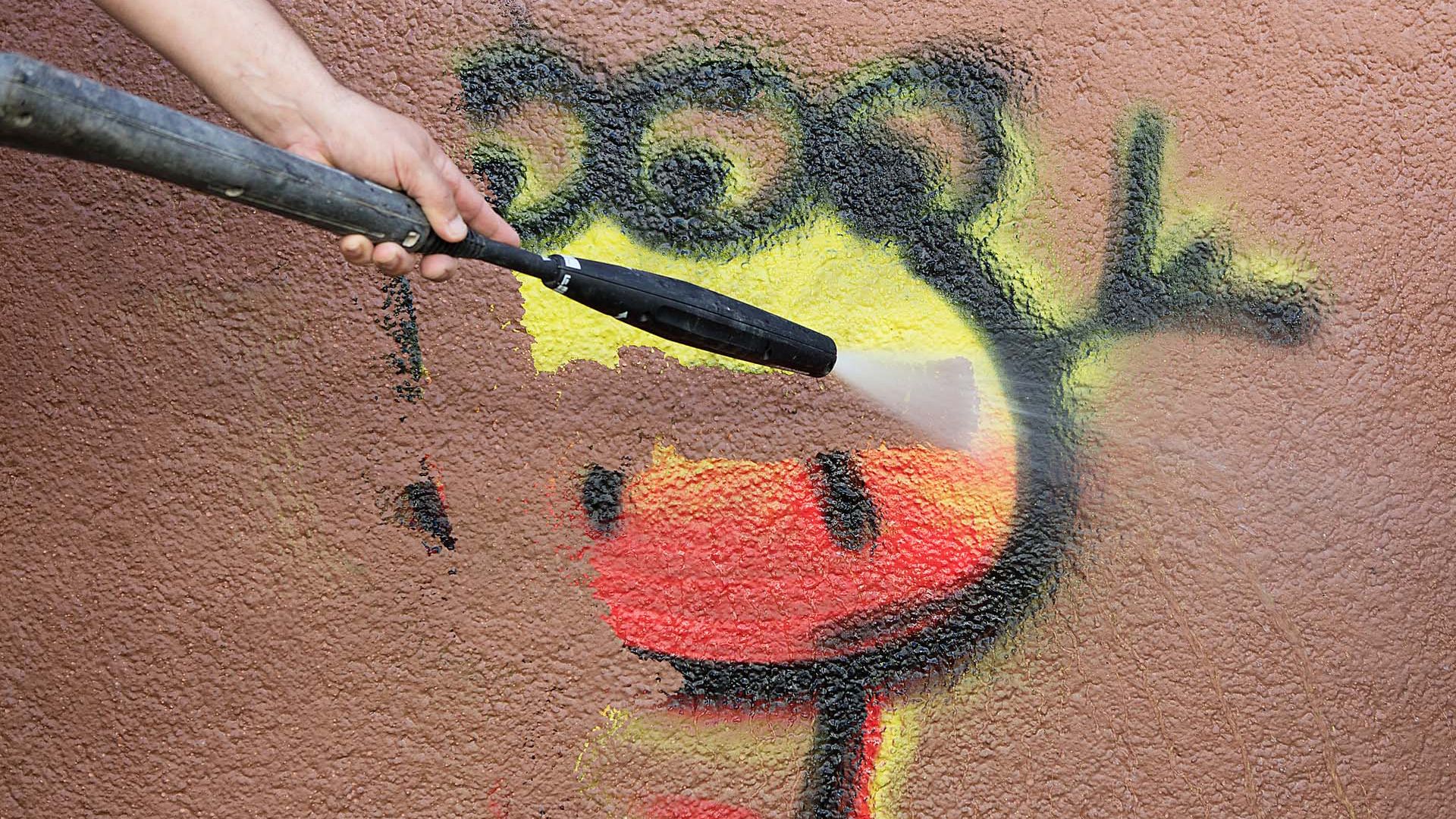 Permanent, clear coating to protect against vandalism graffiti and anti-fly posters