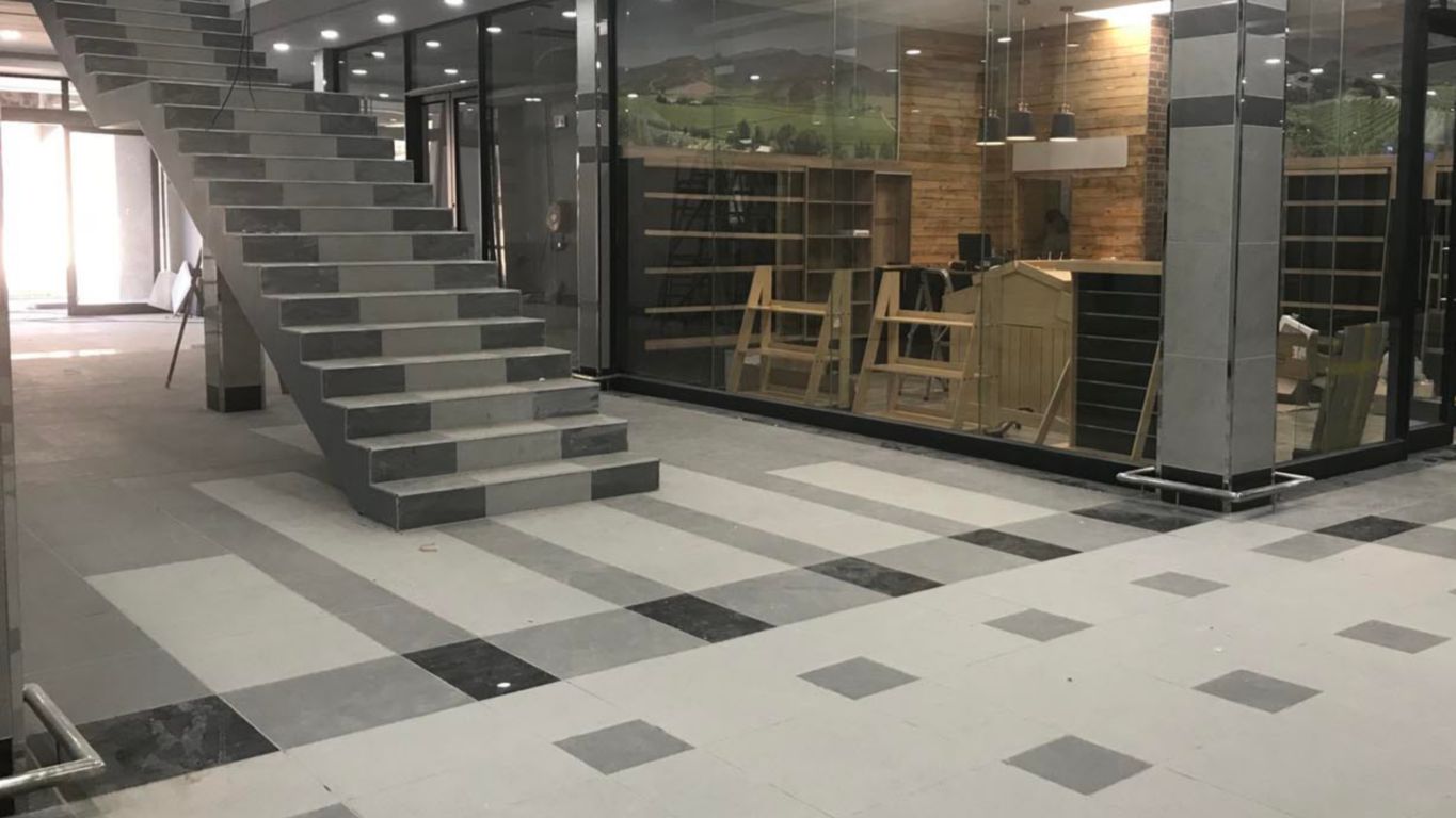 Sika's porcelain tile adhesive for walls and floors supplied for The Square Shopping Mall